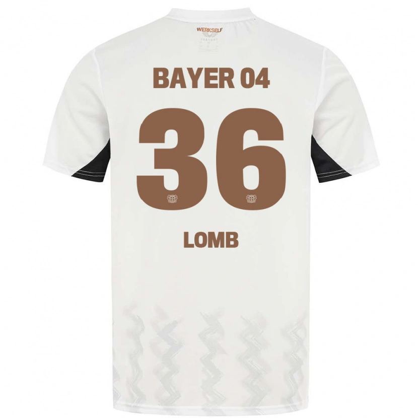 Danxen Heren Niklas Lomb #36 Wit Zwart Uitshirt Uittenue 2024/25 T-Shirt