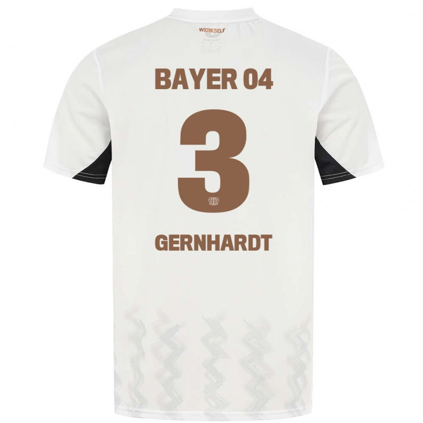 Danxen Heren Nils Gernhardt #3 Wit Zwart Uitshirt Uittenue 2024/25 T-Shirt
