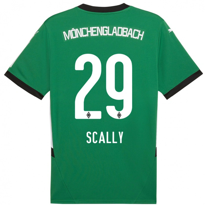 Danxen Heren Joe Scally #29 Groen Wit Uitshirt Uittenue 2024/25 T-Shirt