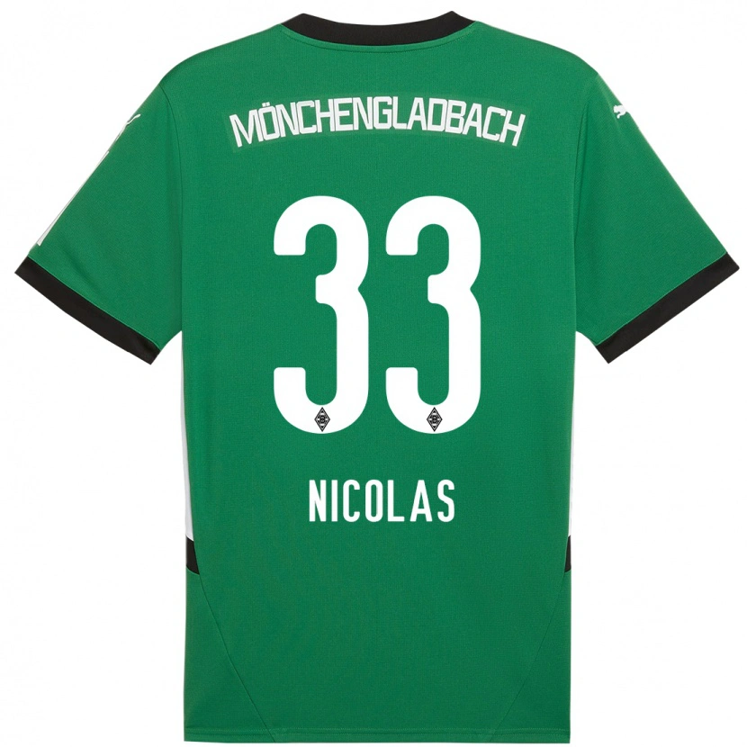 Danxen Heren Moritz Nicolas #33 Groen Wit Uitshirt Uittenue 2024/25 T-Shirt