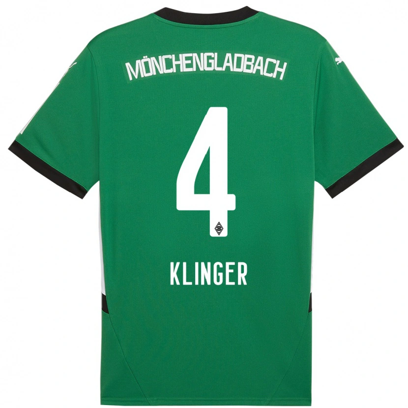Danxen Heren Nina Klinger #4 Groen Wit Uitshirt Uittenue 2024/25 T-Shirt