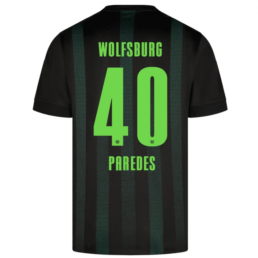 Danxen Heren Kevin Paredes #40 Donkergroen Uitshirt Uittenue 2024/25 T-Shirt