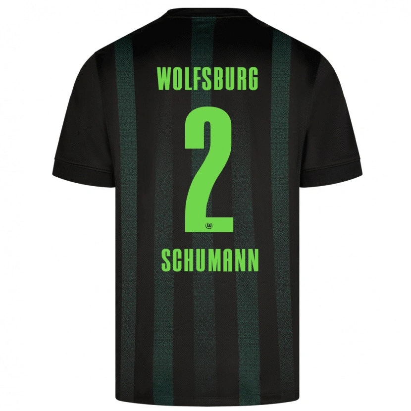 Danxen Heren Anton Schumann #2 Donkergroen Uitshirt Uittenue 2024/25 T-Shirt