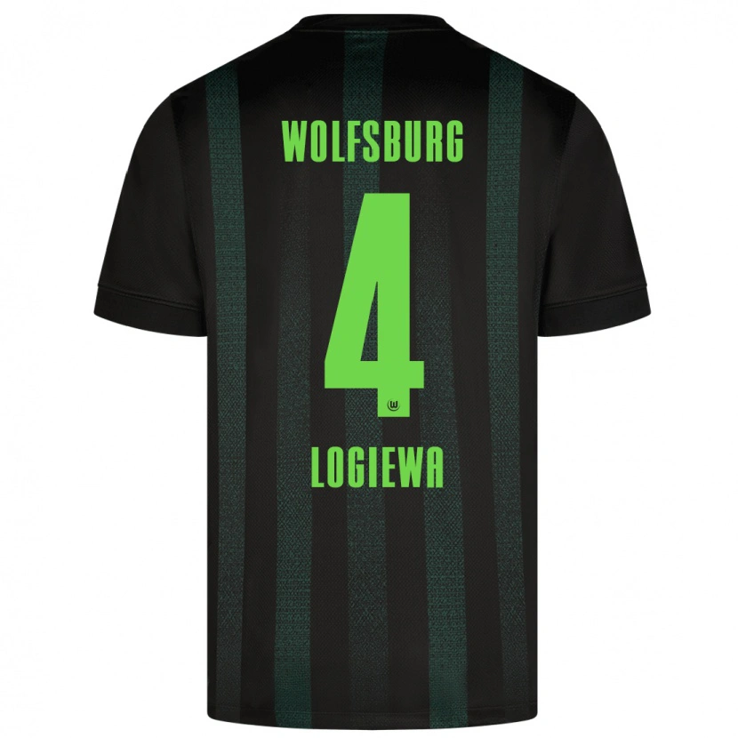 Danxen Heren Luca Logiewa #4 Donkergroen Uitshirt Uittenue 2024/25 T-Shirt
