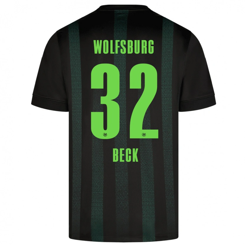 Danxen Heren Kiara Beck #32 Donkergroen Uitshirt Uittenue 2024/25 T-Shirt