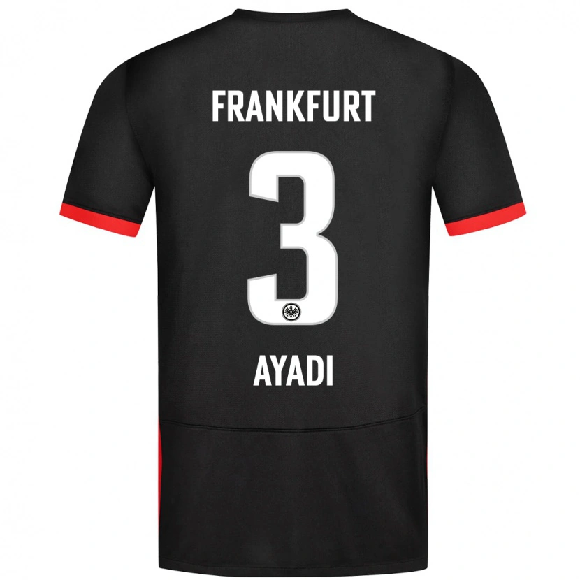 Danxen Heren Akram Ayadi #3 Zwart Uitshirt Uittenue 2024/25 T-Shirt