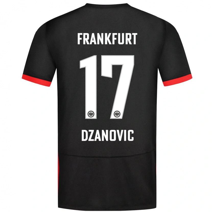 Danxen Heren Benjamin Dzanovic #17 Zwart Uitshirt Uittenue 2024/25 T-Shirt