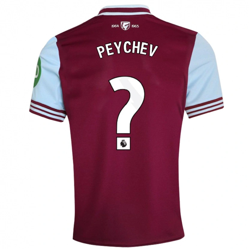 Danxen Dames Martin Peychev #0 Donkerrood Thuisshirt Thuistenue 2024/25 T-Shirt