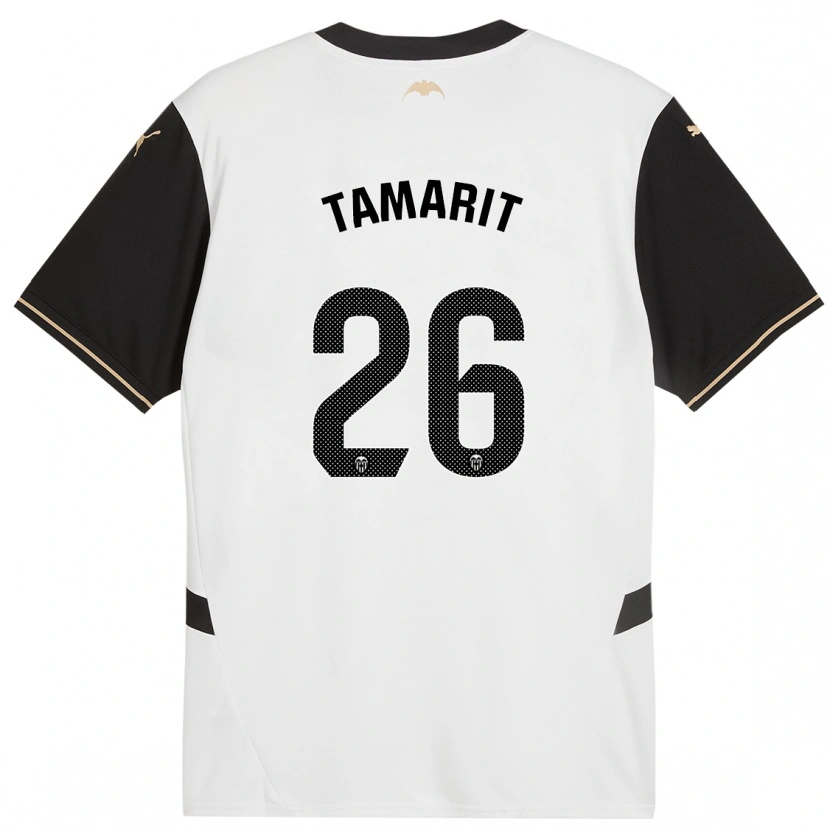 Danxen Dames Sara Tamarit #26 Wit Zwart Thuisshirt Thuistenue 2024/25 T-Shirt