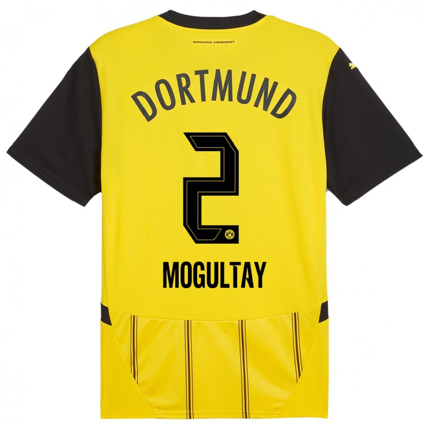 Danxen Dames Baran Mogultay #2 Geel Zwart Thuisshirt Thuistenue 2024/25 T-Shirt