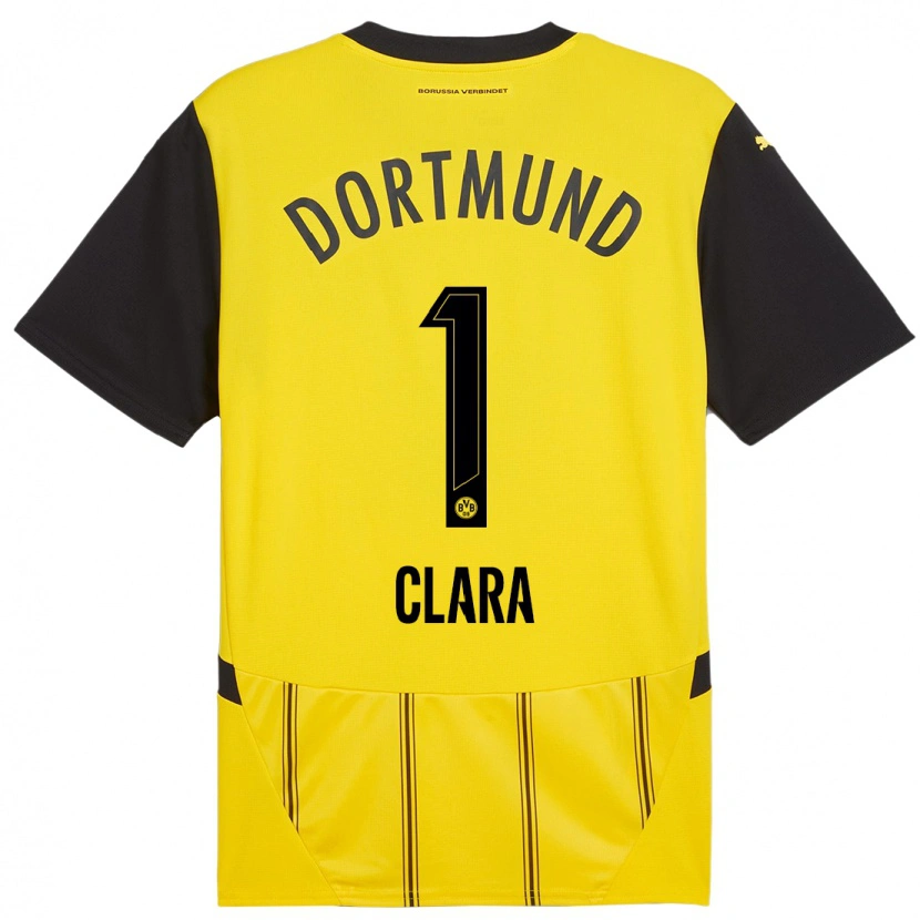 Danxen Dames Woltering Clara #1 Geel Zwart Thuisshirt Thuistenue 2024/25 T-Shirt