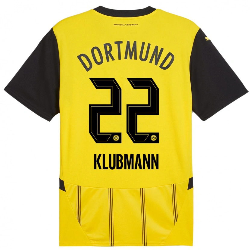 Danxen Dames Leon Klubmann #22 Geel Zwart Thuisshirt Thuistenue 2024/25 T-Shirt