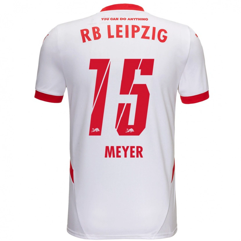 Danxen Dames Tim Meyer #15 Wit Rood Thuisshirt Thuistenue 2024/25 T-Shirt