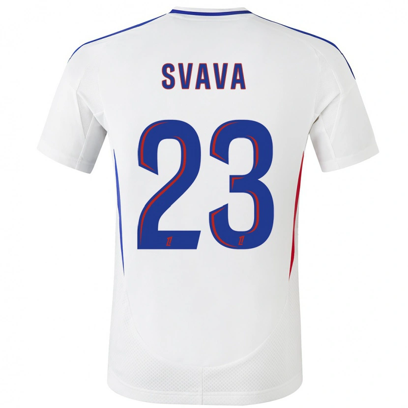 Danxen Dames Sofie Svava #23 Wit Blauw Thuisshirt Thuistenue 2024/25 T-Shirt