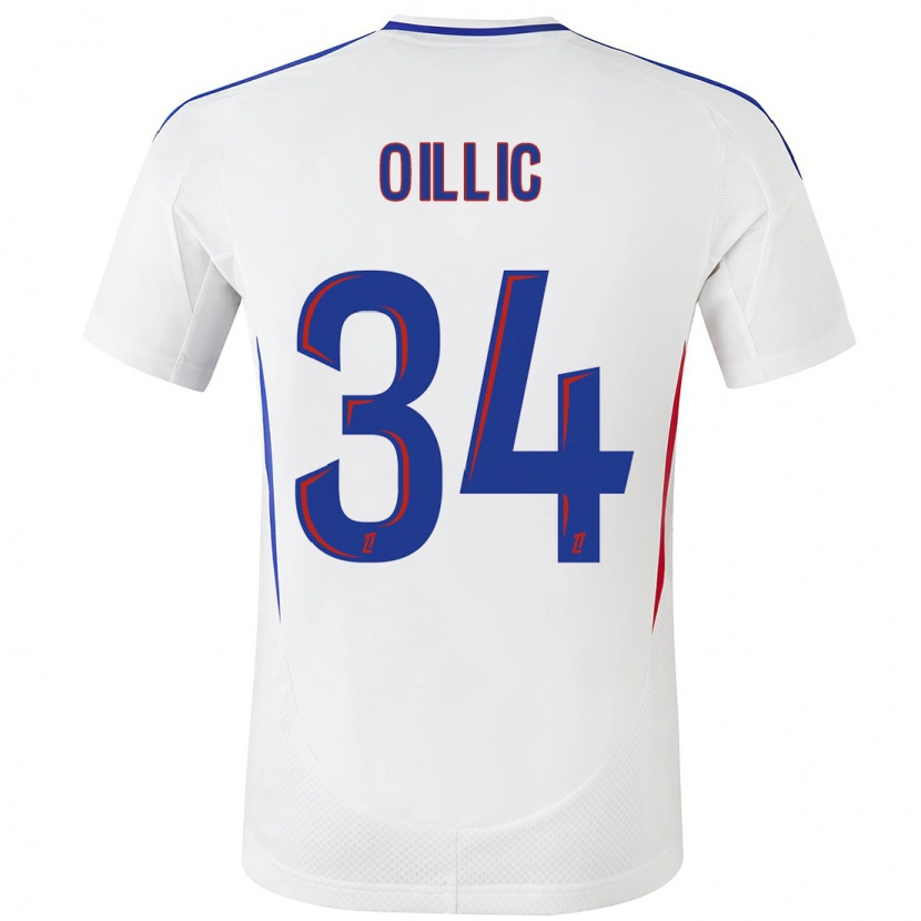 Danxen Dames Laureen Oillic #34 Wit Blauw Thuisshirt Thuistenue 2024/25 T-Shirt