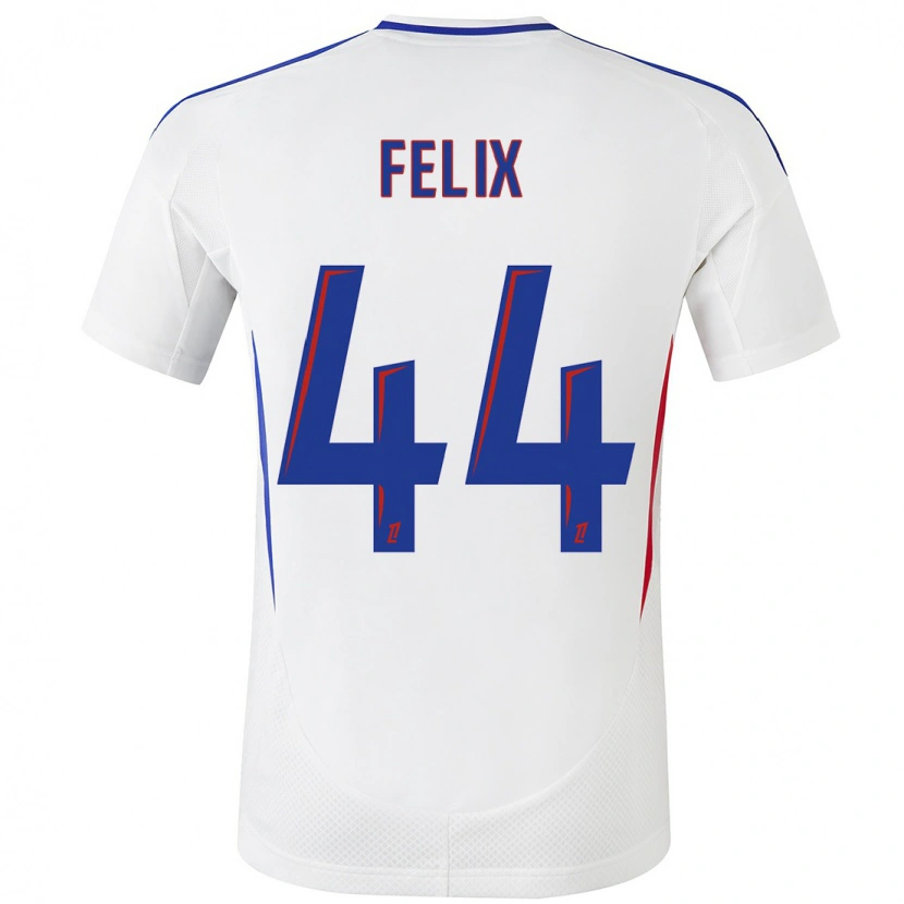 Danxen Dames Marley Felix #44 Wit Blauw Thuisshirt Thuistenue 2024/25 T-Shirt