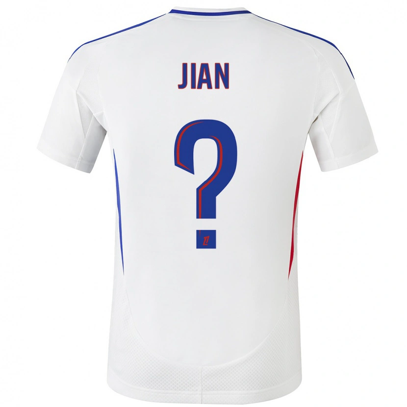Danxen Dames Tao Jian #0 Wit Blauw Thuisshirt Thuistenue 2024/25 T-Shirt
