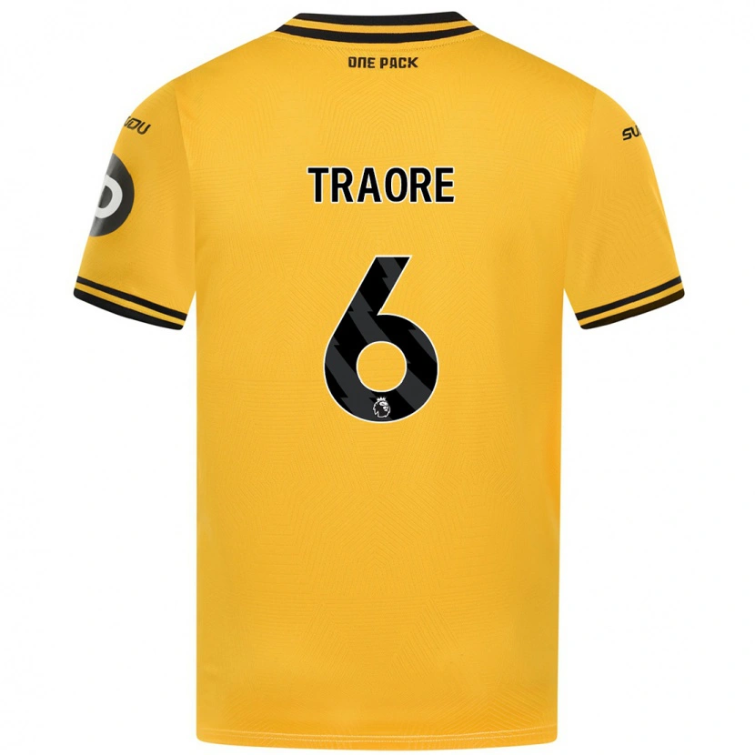 Danxen Dames Boubacar Traoré #6 Geel Thuisshirt Thuistenue 2024/25 T-Shirt