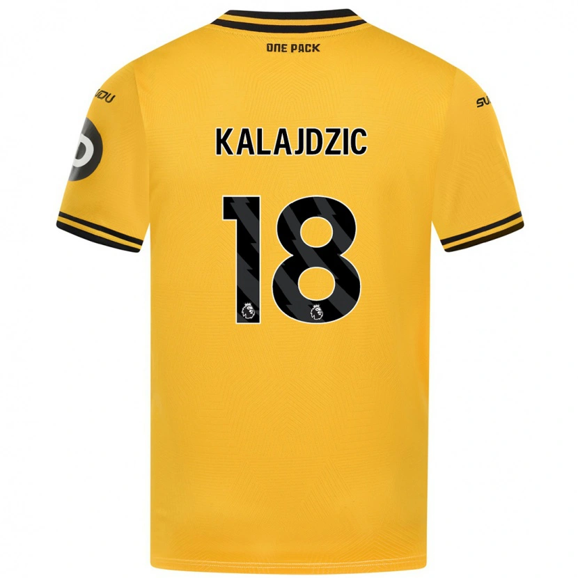 Danxen Dames Sasa Kalajdzic #18 Geel Thuisshirt Thuistenue 2024/25 T-Shirt