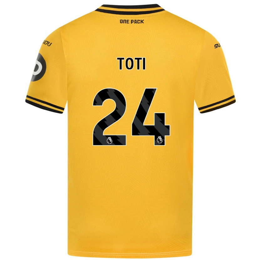 Danxen Dames Toti #24 Geel Thuisshirt Thuistenue 2024/25 T-Shirt
