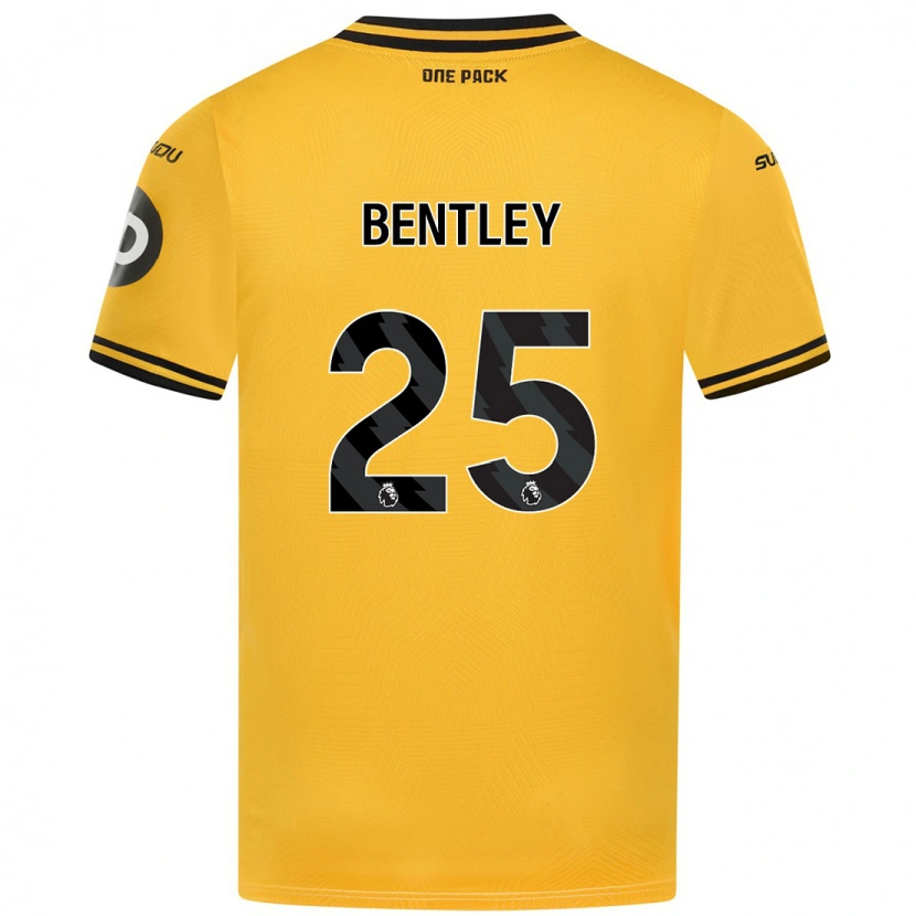 Danxen Dames Daniel Bentley #25 Geel Thuisshirt Thuistenue 2024/25 T-Shirt
