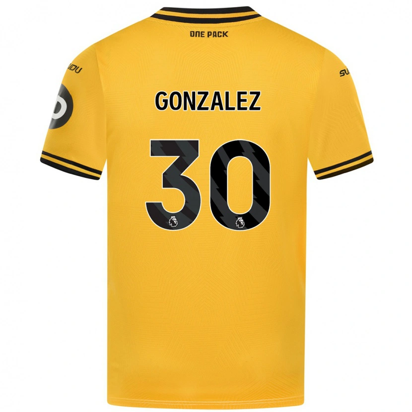 Danxen Dames Enso González #30 Geel Thuisshirt Thuistenue 2024/25 T-Shirt