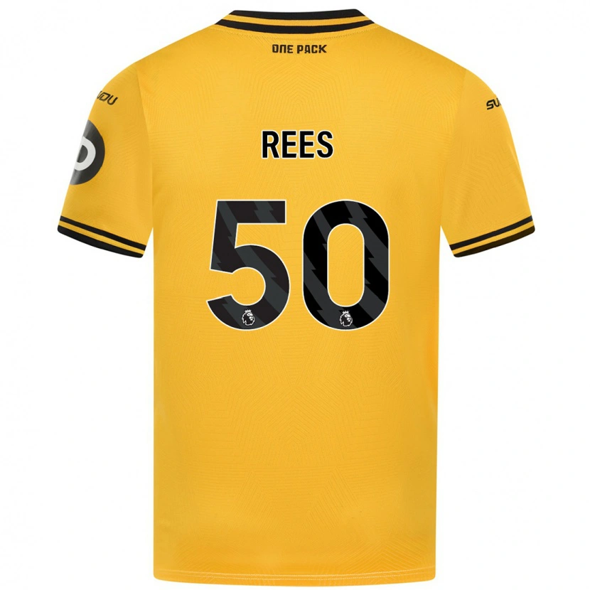 Danxen Dames Mason Rees #50 Geel Thuisshirt Thuistenue 2024/25 T-Shirt