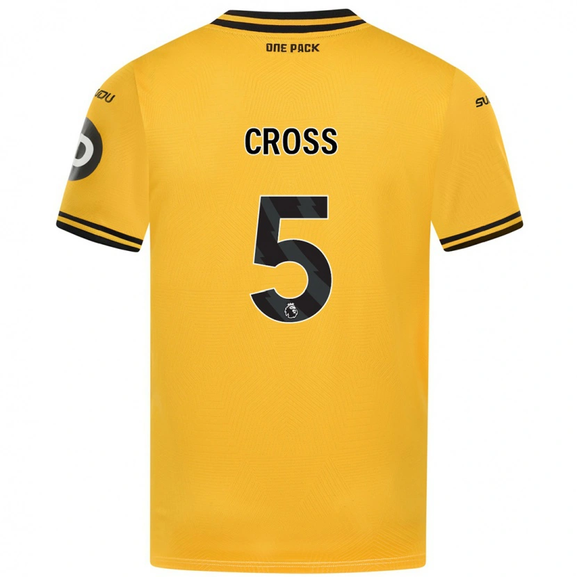 Danxen Dames Emma Cross #5 Geel Thuisshirt Thuistenue 2024/25 T-Shirt