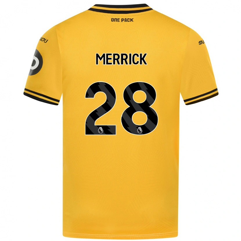 Danxen Dames Beth Merrick #28 Geel Thuisshirt Thuistenue 2024/25 T-Shirt