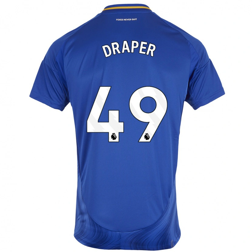 Danxen Dames Denny Draper #49 Blauw Wit Thuisshirt Thuistenue 2024/25 T-Shirt