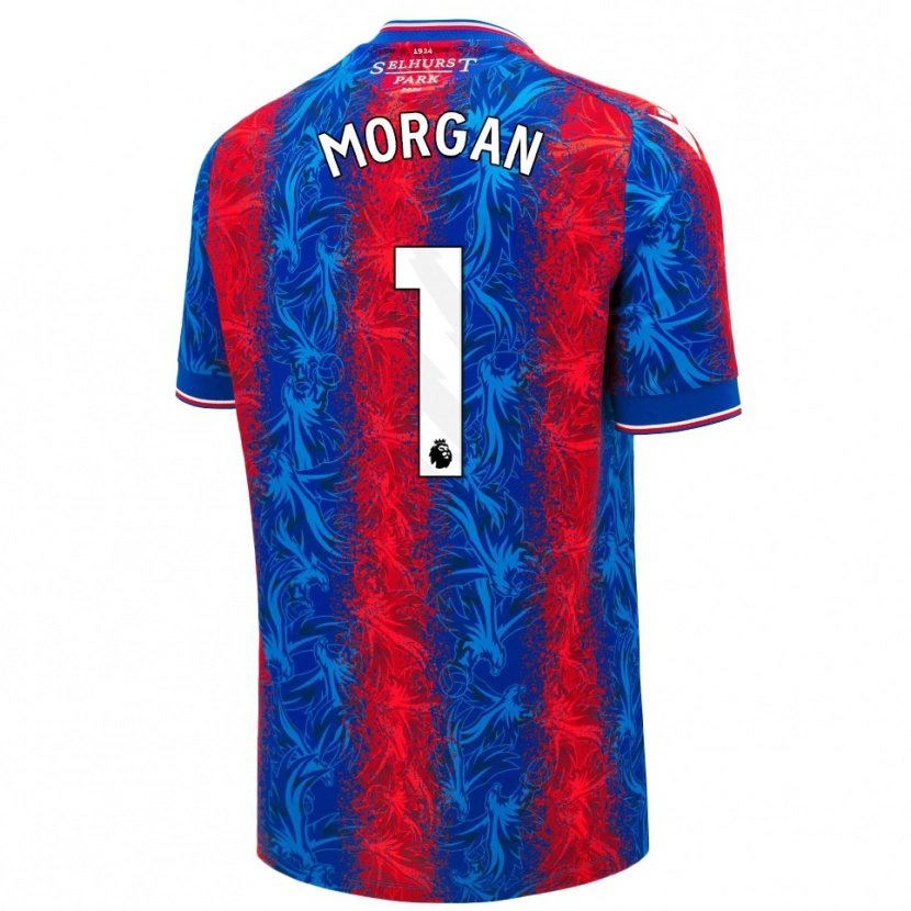 Danxen Dames Chloe Morgan #1 Rood Blauwe Strepen Thuisshirt Thuistenue 2024/25 T-Shirt