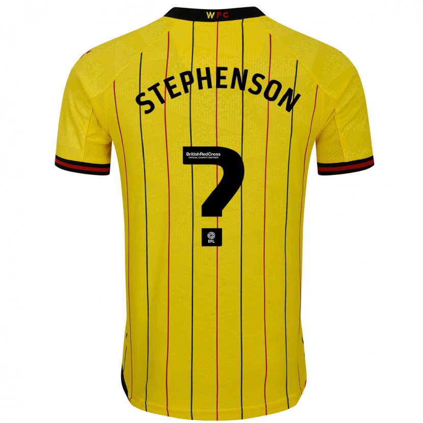 Danxen Dames Ollie Stephenson #0 Geel Zwart Thuisshirt Thuistenue 2024/25 T-Shirt