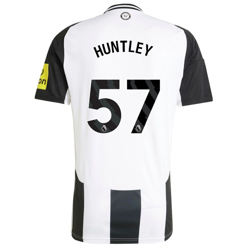 Danxen Dames James Huntley #57 Wit Zwart Thuisshirt Thuistenue 2024/25 T-Shirt