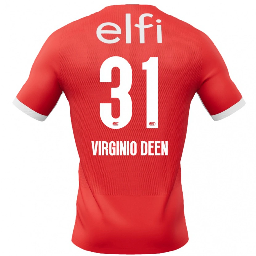 Danxen Dames Daniël Virginio Deen #31 Rood Wit Thuisshirt Thuistenue 2024/25 T-Shirt