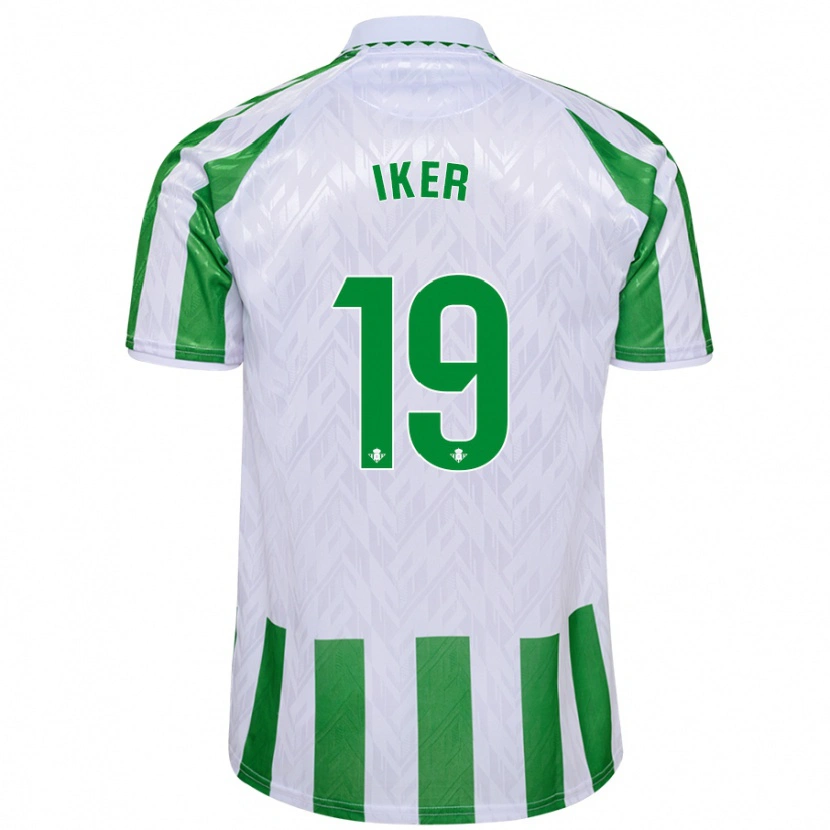Danxen Dames Iker Losada #19 Groen Witte Strepen Thuisshirt Thuistenue 2024/25 T-Shirt