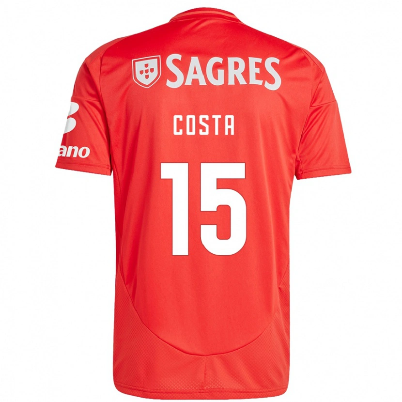 Danxen Dames Carole Costa #15 Rood Wit Thuisshirt Thuistenue 2024/25 T-Shirt