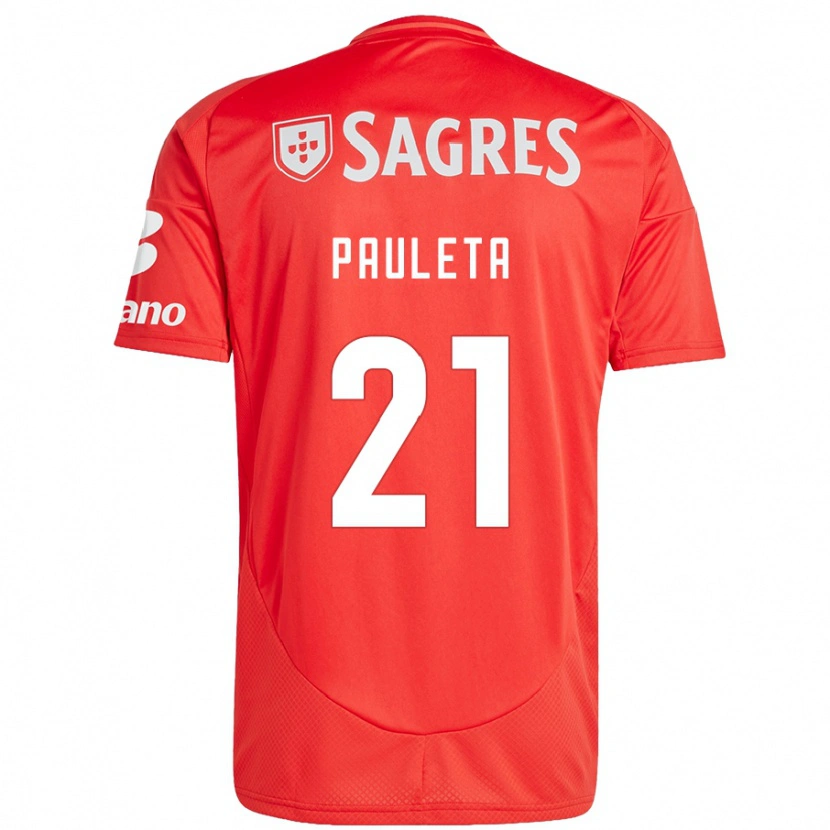Danxen Dames Pauleta #21 Rood Wit Thuisshirt Thuistenue 2024/25 T-Shirt