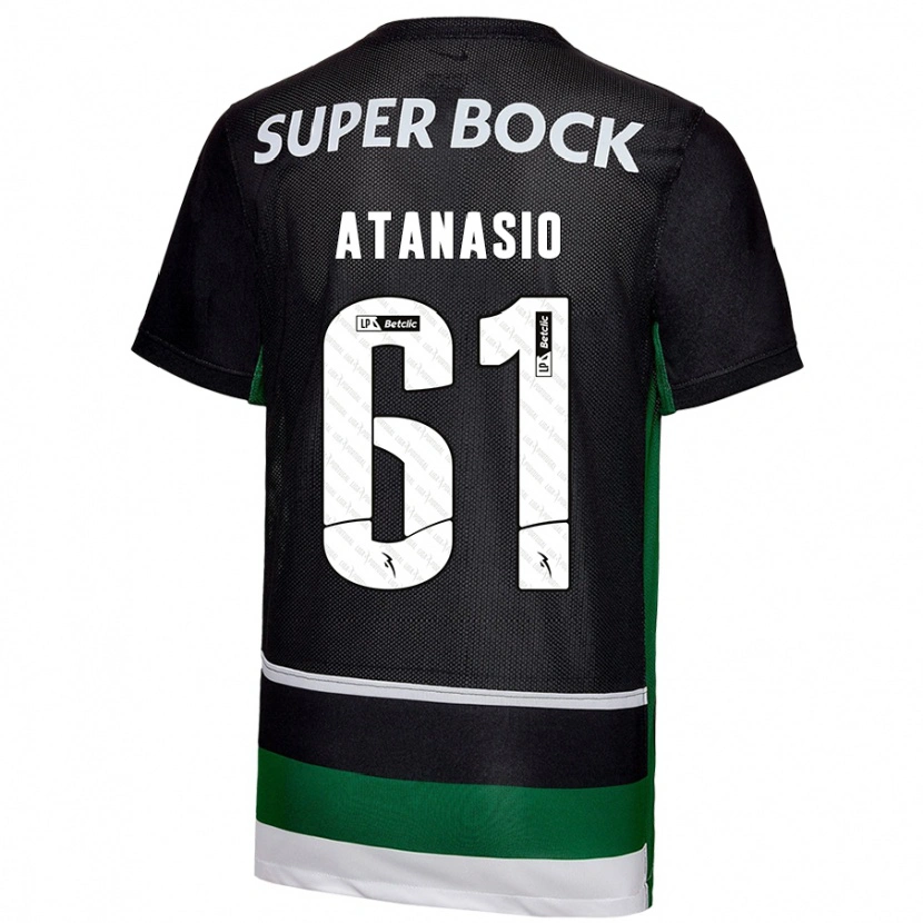 Danxen Dames Atanásio #61 Zwart Wit Groen Thuisshirt Thuistenue 2024/25 T-Shirt