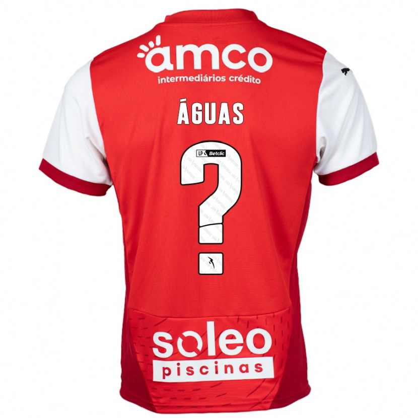 Danxen Dames Diogo Águas #0 Rood Wit Thuisshirt Thuistenue 2024/25 T-Shirt