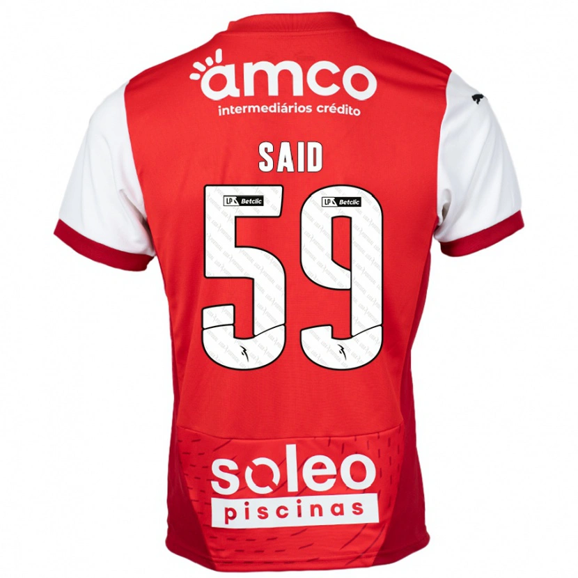 Danxen Dames Yan Said #59 Rood Wit Thuisshirt Thuistenue 2024/25 T-Shirt
