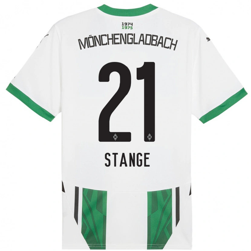 Danxen Dames Veit Stange #21 Wit Groen Thuisshirt Thuistenue 2024/25 T-Shirt