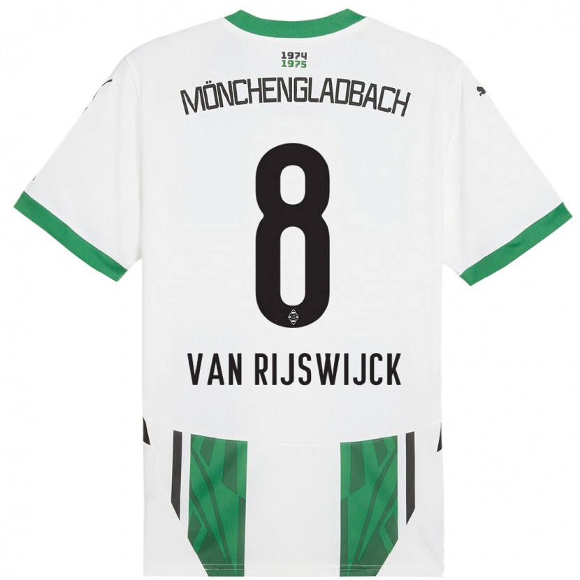 Danxen Dames Britt Van Rijswijck #8 Wit Groen Thuisshirt Thuistenue 2024/25 T-Shirt