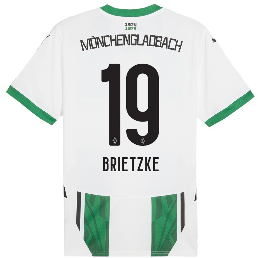 Danxen Dames Yvonne Brietzke #19 Wit Groen Thuisshirt Thuistenue 2024/25 T-Shirt