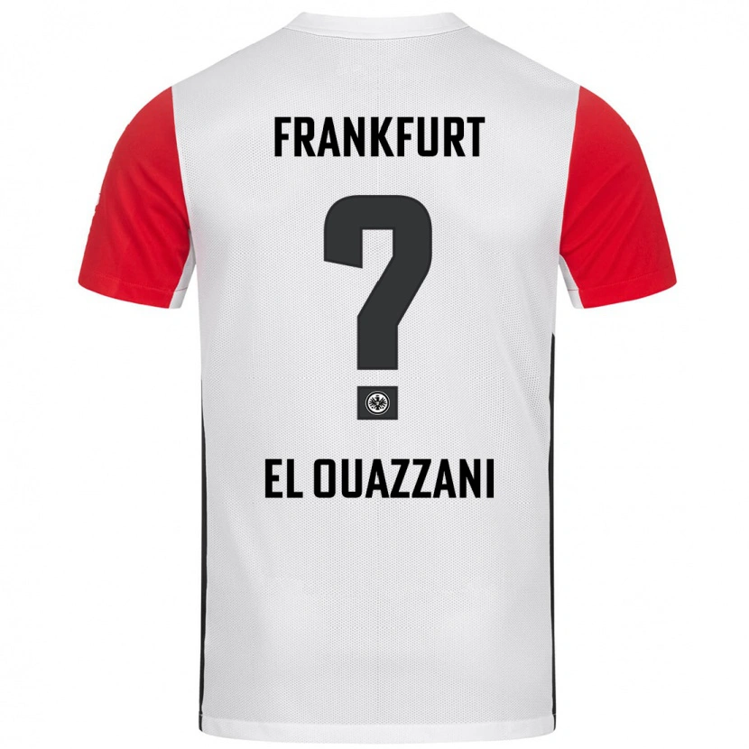 Danxen Dames Nadir El Ouazzani #0 Wit Rood Thuisshirt Thuistenue 2024/25 T-Shirt