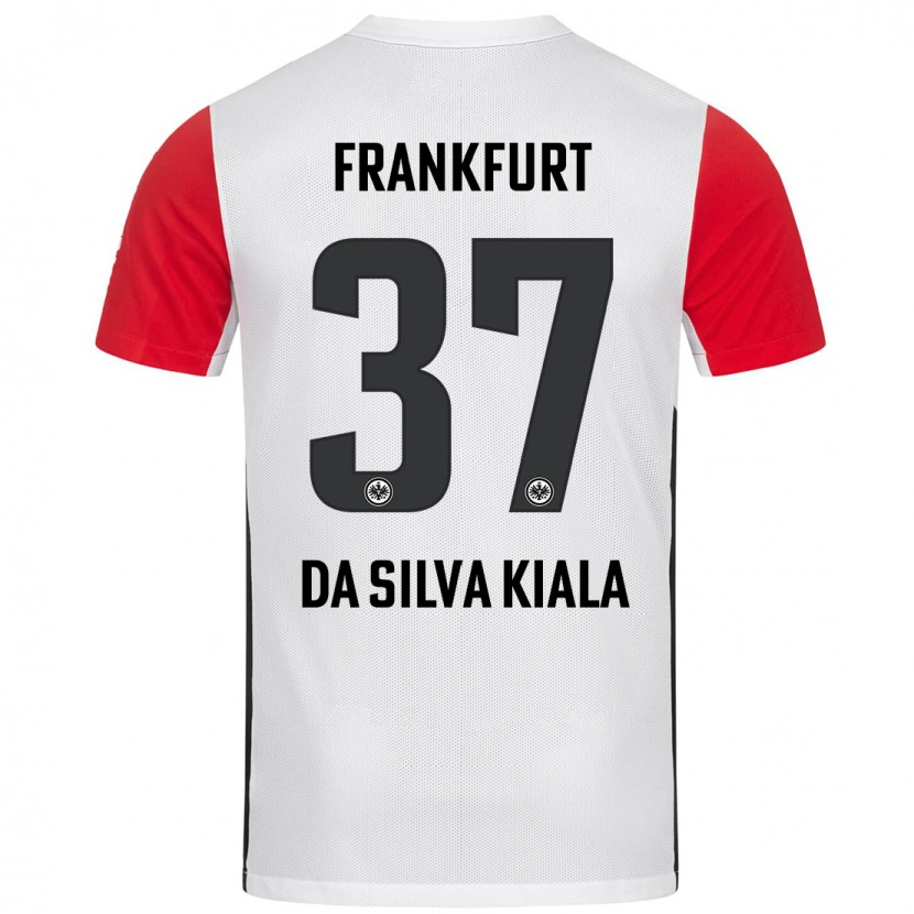 Danxen Dames Joel Da Silva Kiala #37 Wit Rood Thuisshirt Thuistenue 2024/25 T-Shirt