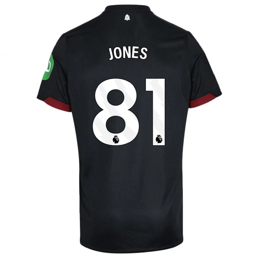Danxen Dames Liam Jones #81 Zwart Wit Uitshirt Uittenue 2024/25 T-Shirt