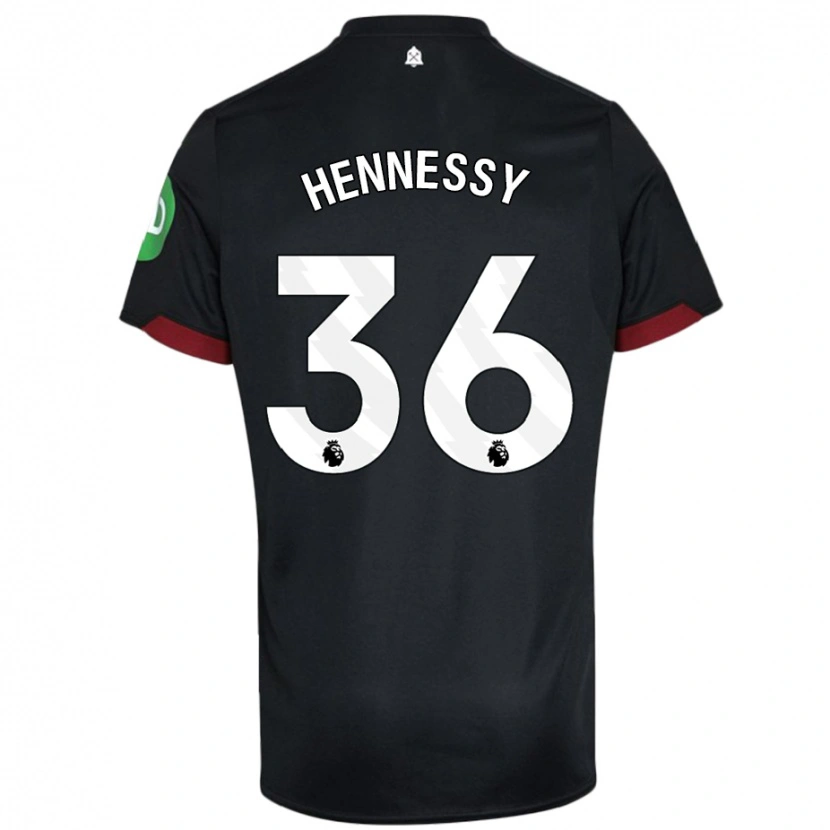 Danxen Dames Alexandra Hennessy #36 Zwart Wit Uitshirt Uittenue 2024/25 T-Shirt