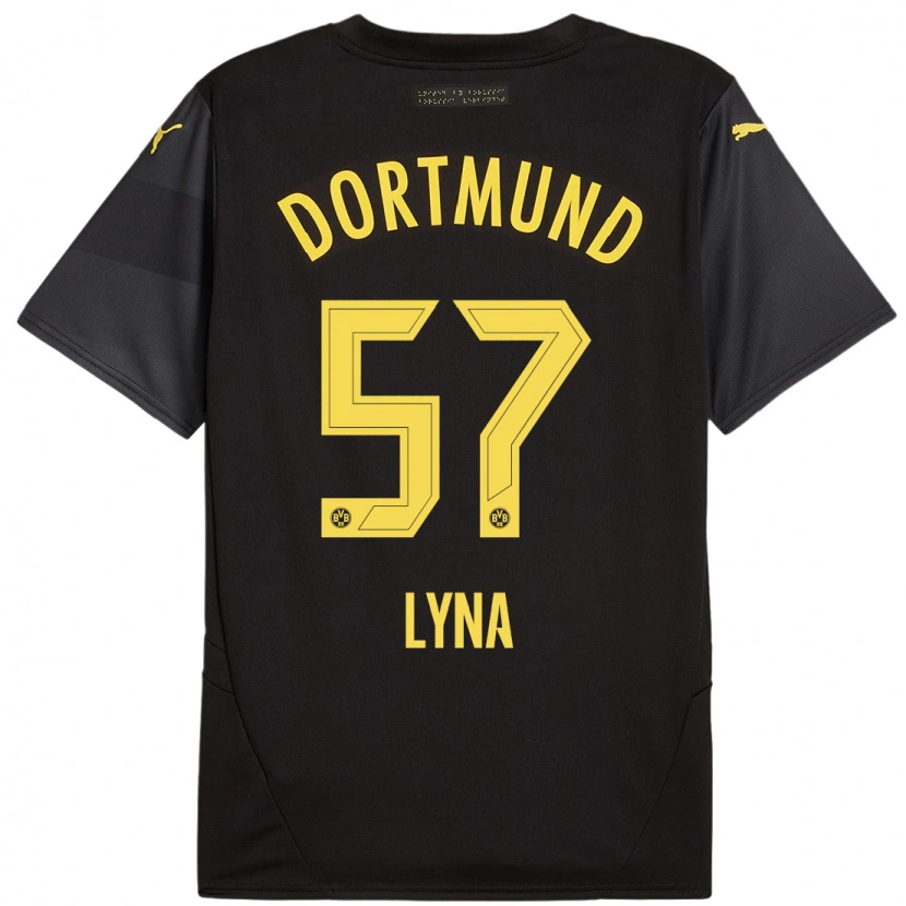 Danxen Dames Schwarz Lyna #57 Zwart Geel Uitshirt Uittenue 2024/25 T-Shirt