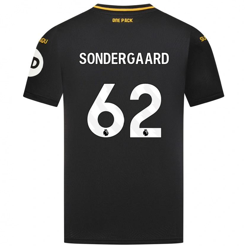 Danxen Dames Andreas Sondergaard #62 Zwart Uitshirt Uittenue 2024/25 T-Shirt