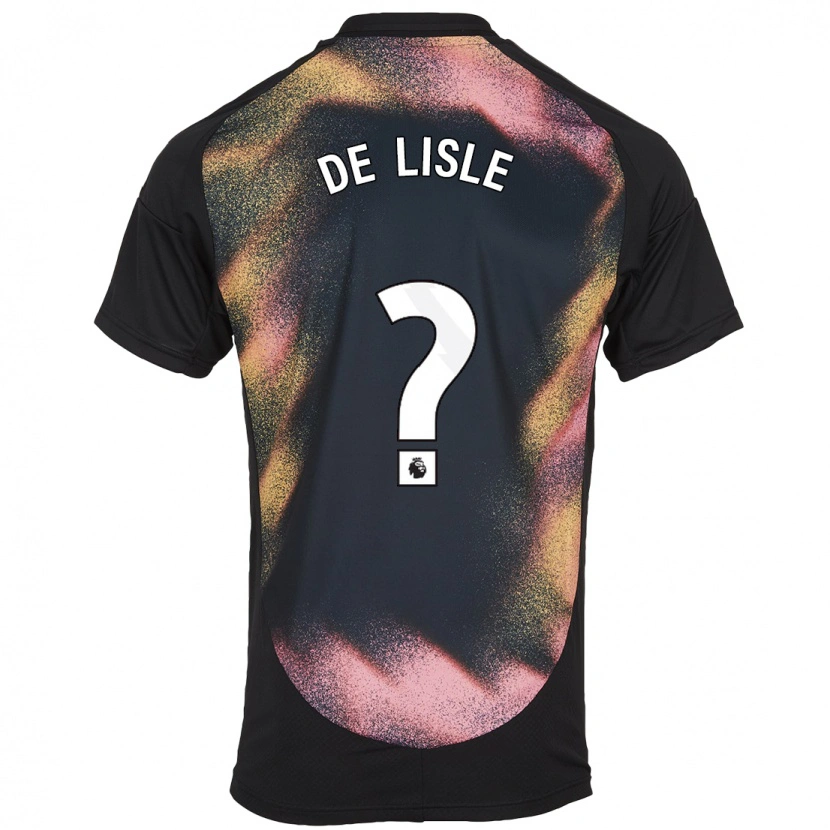 Danxen Dames Hugo De Lisle #0 Zwart Wit Uitshirt Uittenue 2024/25 T-Shirt